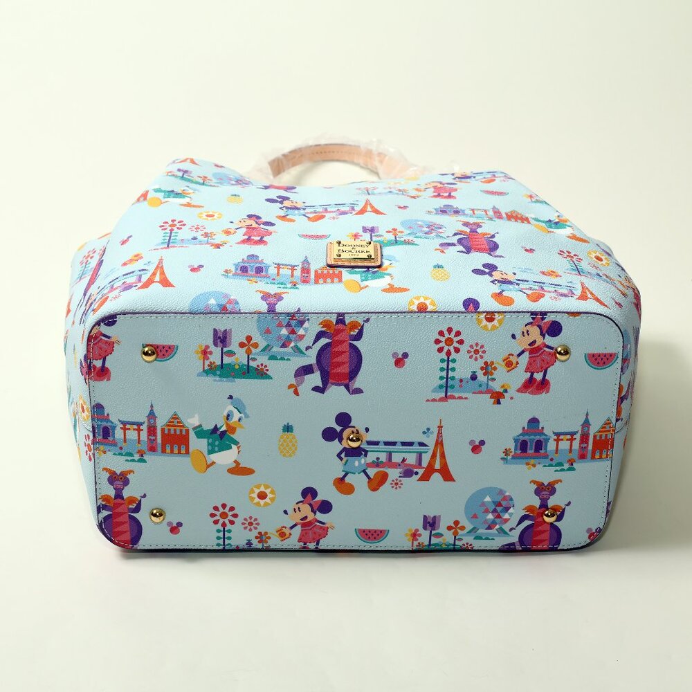Dooney & Bourke Disney Parks Flynn Tote LBVC NWT Large 16” Bag - Picture 6 of 11